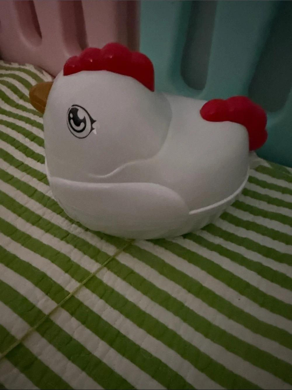 White and Red Chicken Bird Toy - Brand Unspecified